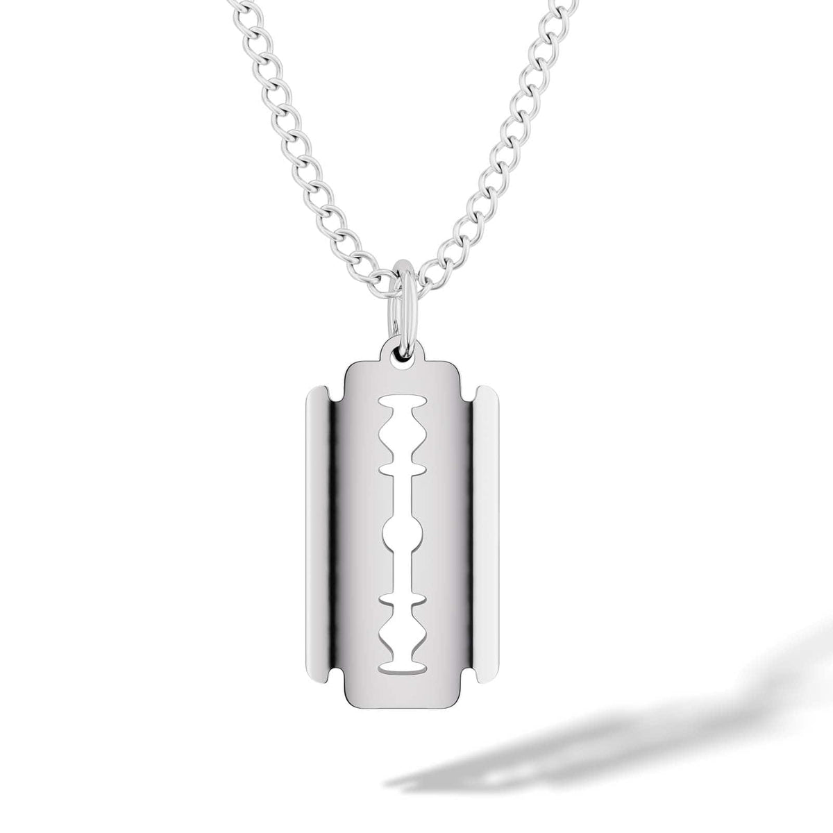 [ReinSein]ACC★Razor//Lid Necklace Amazon.com: Personalized Custom Engraved Stainless Steel