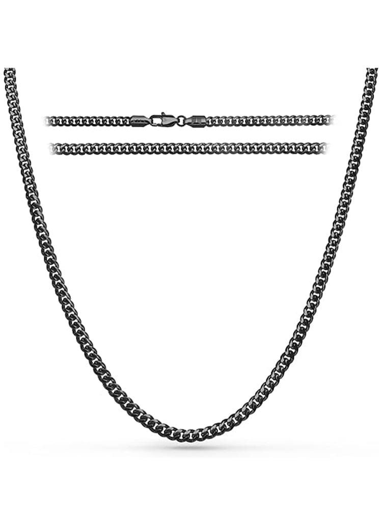 Black Cuban Link Chain (3.5mm)