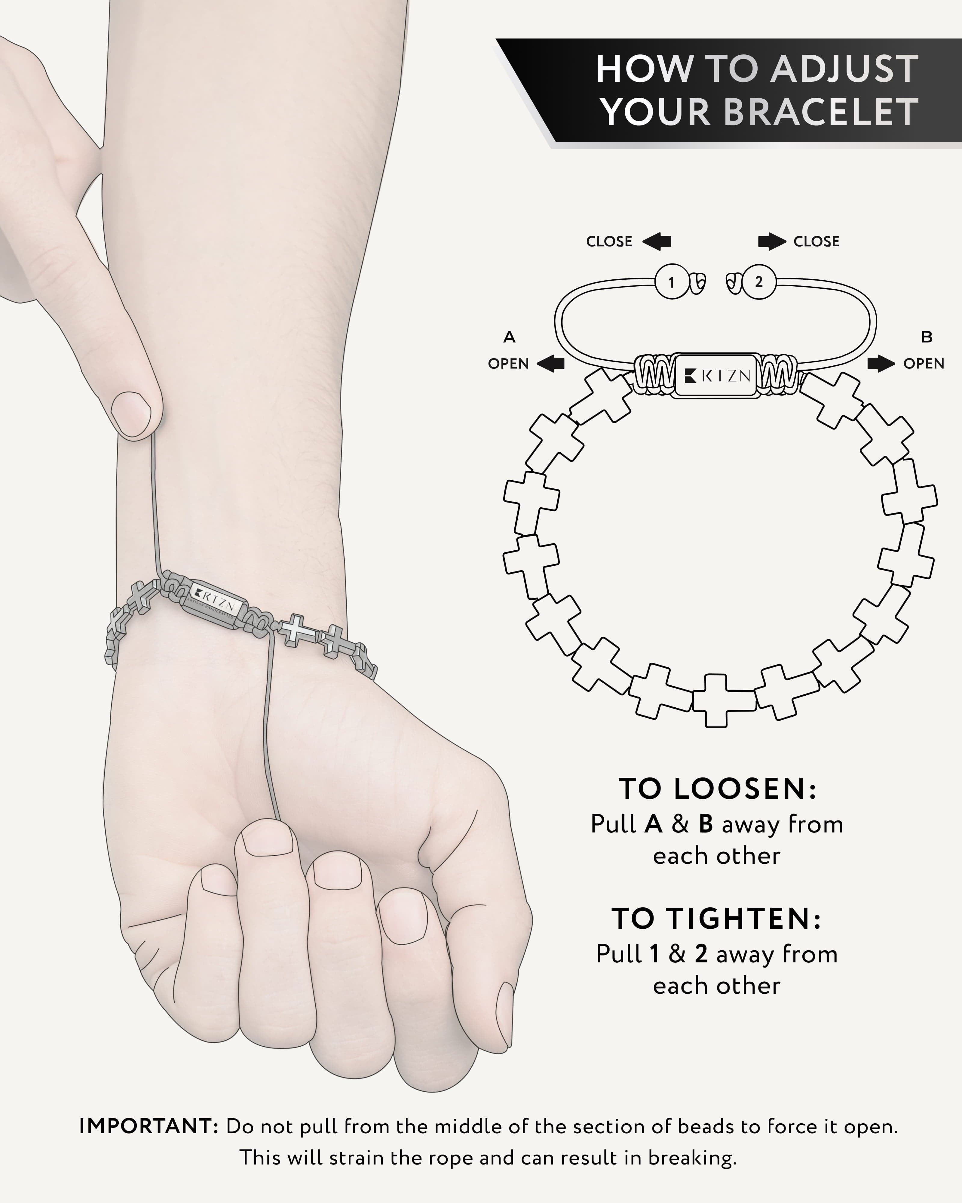 Hematite Bracelet - Cross RTZN
