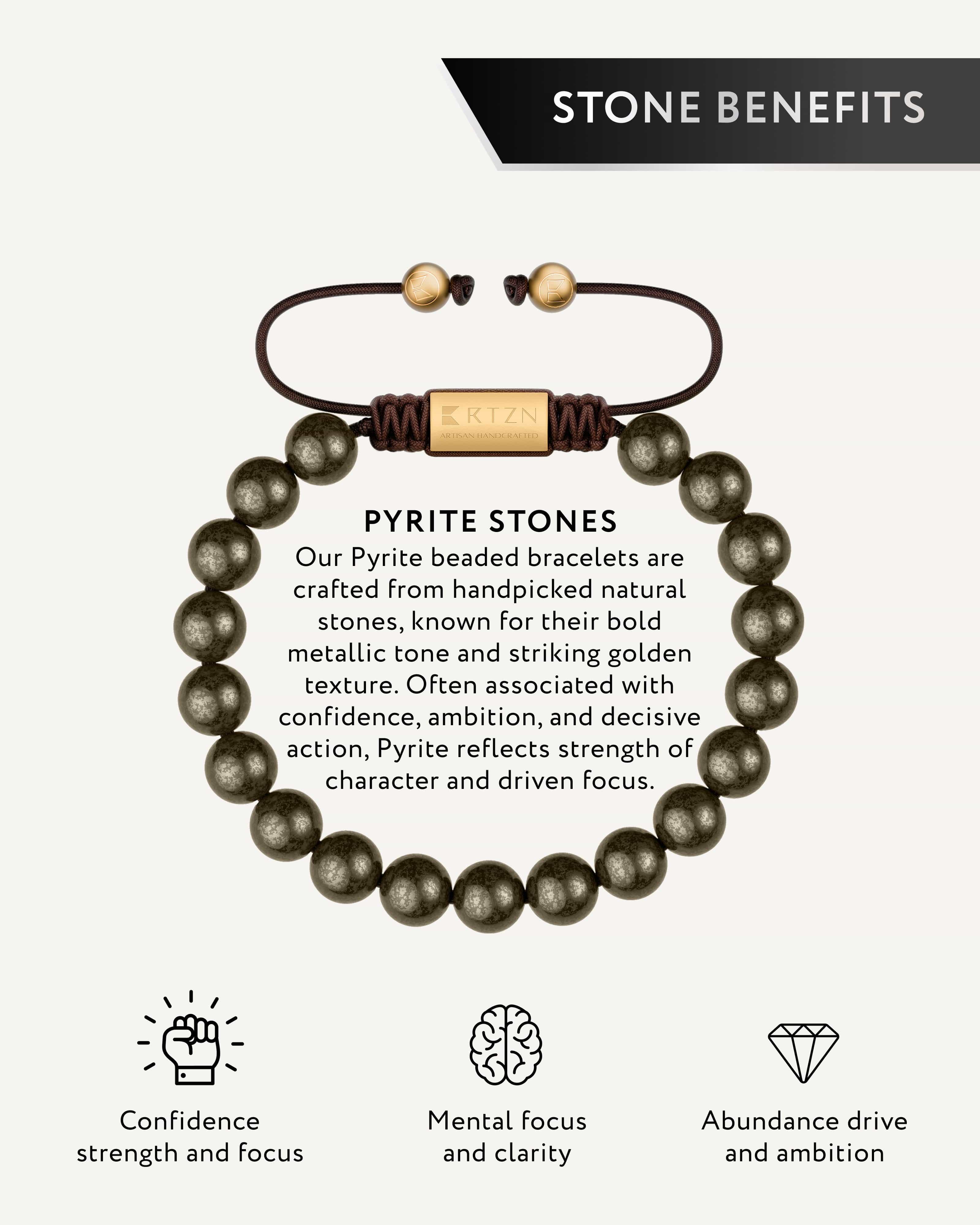 Pyrite Beaded Bracelet - Bali