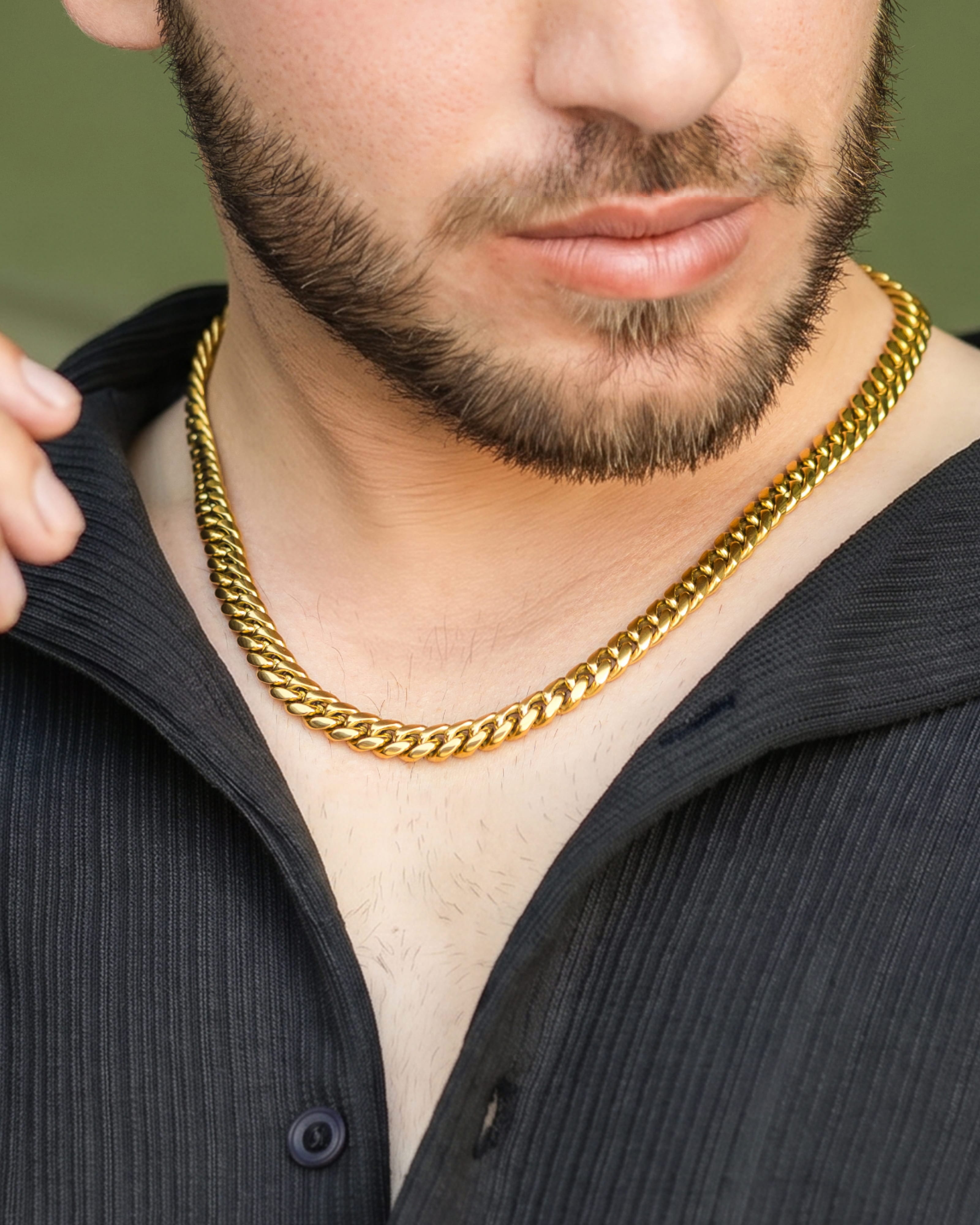 Gold Cuban Link Chain (8mm)