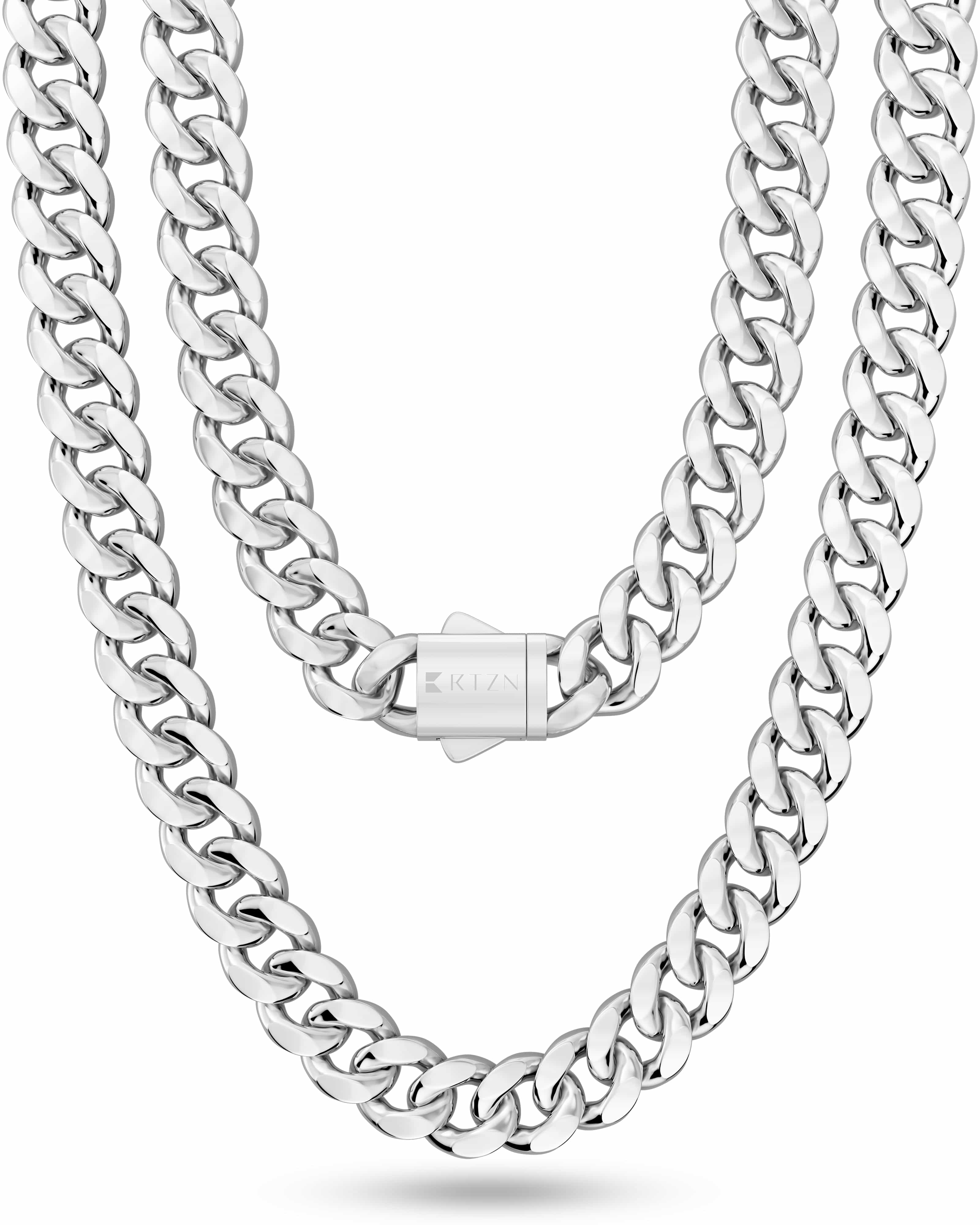 Silver Cuban Link Chain (8mm)