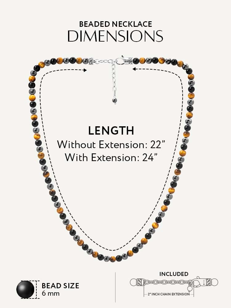 Triple Protection Beaded Necklace RTZN