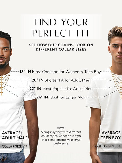 Cross Pendant Necklace (Gold) RTZN