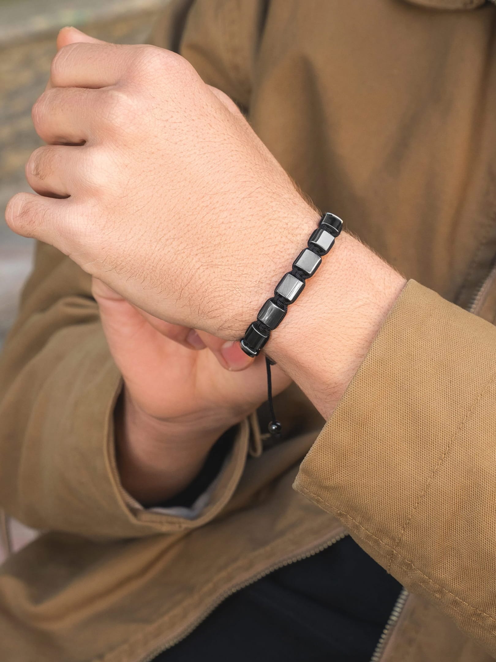Buy 7mm Black Braided Leather Bracelet for Men – RTZN