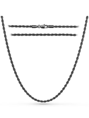 Black Rope Chain (3mm)