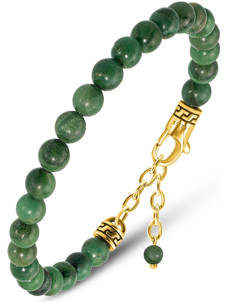 Jade Beaded Bracelet - Chain Fit