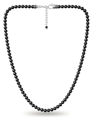 Black Tourmaline Beaded Necklace
