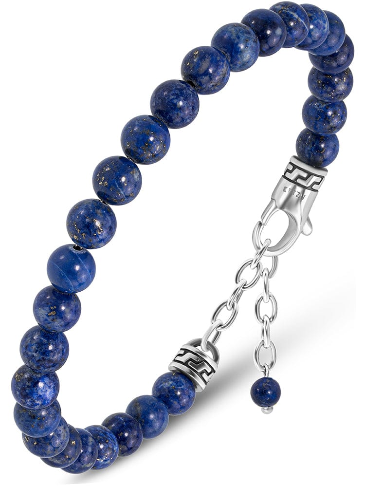 Lapis Lazuli Beaded Bracelet - Chain Fit