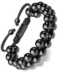 Black Tourmaline Beaded Bracelet - Morocco RTZN