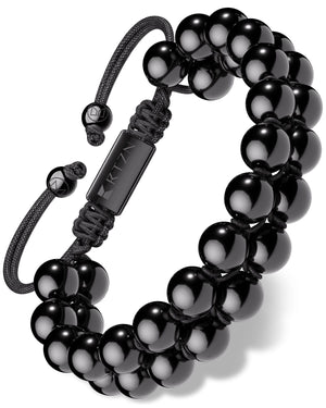 Black Obsidian Beaded Bracelet - Morroco