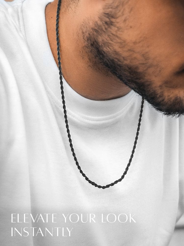 Black Rope Chain (3mm)