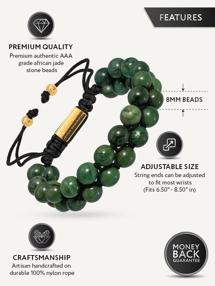 Jade Beaded Bracelet - Morocco