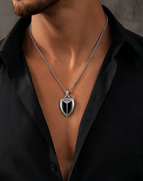 MEN'S #1 BLACK ONYX SHIELD