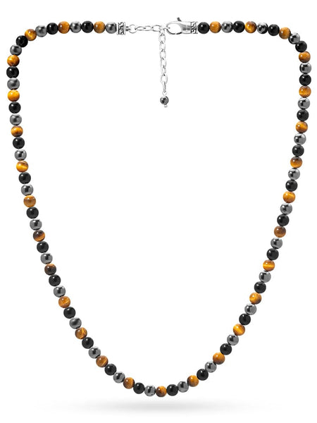 Triple Protection Beaded Necklace for Men | RTZN