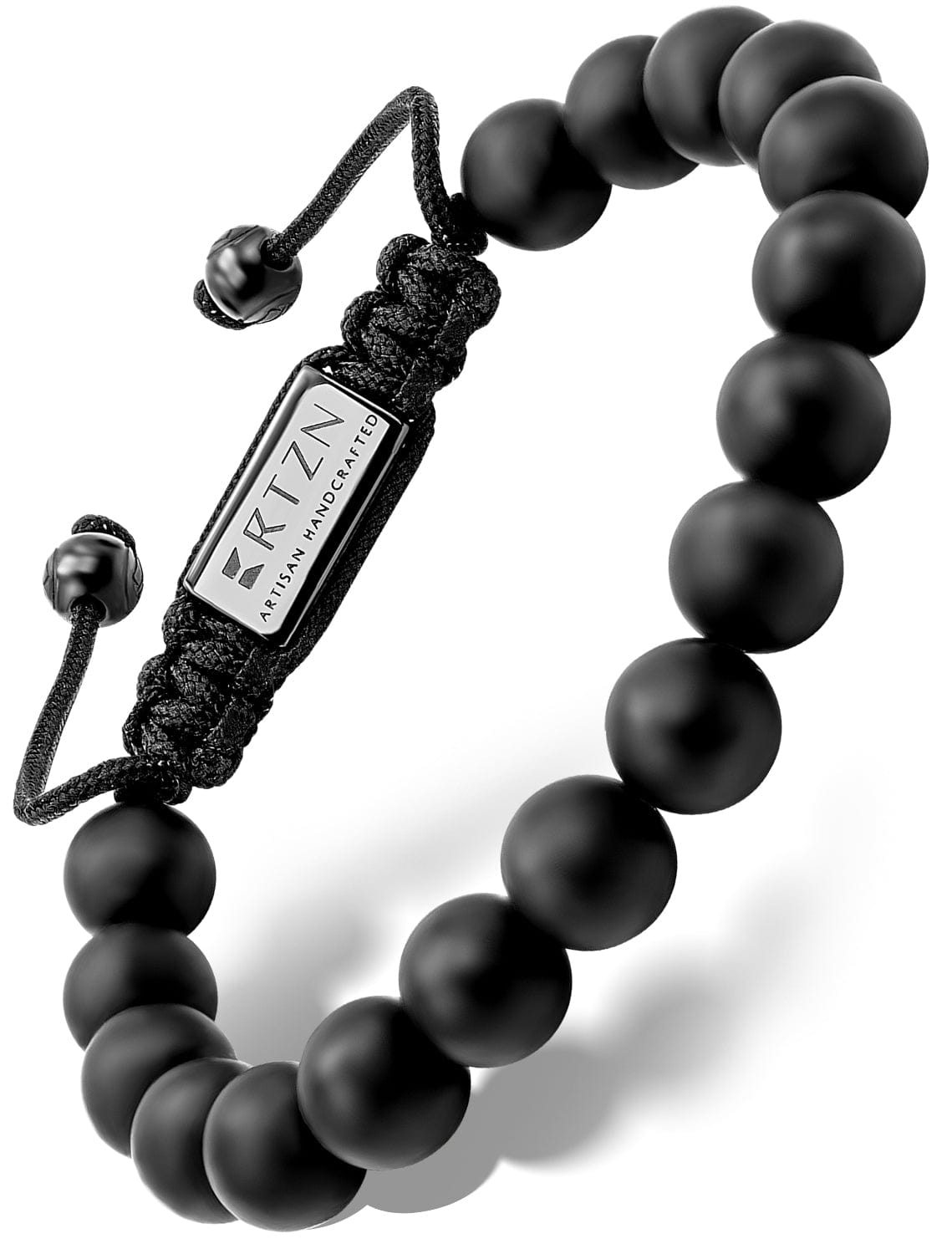 Men's Black Onyx Beaded Bracelet - Bali RTZN