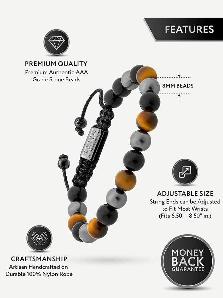 Men's Triple Protection Beaded Bracelet - Bali RTZN