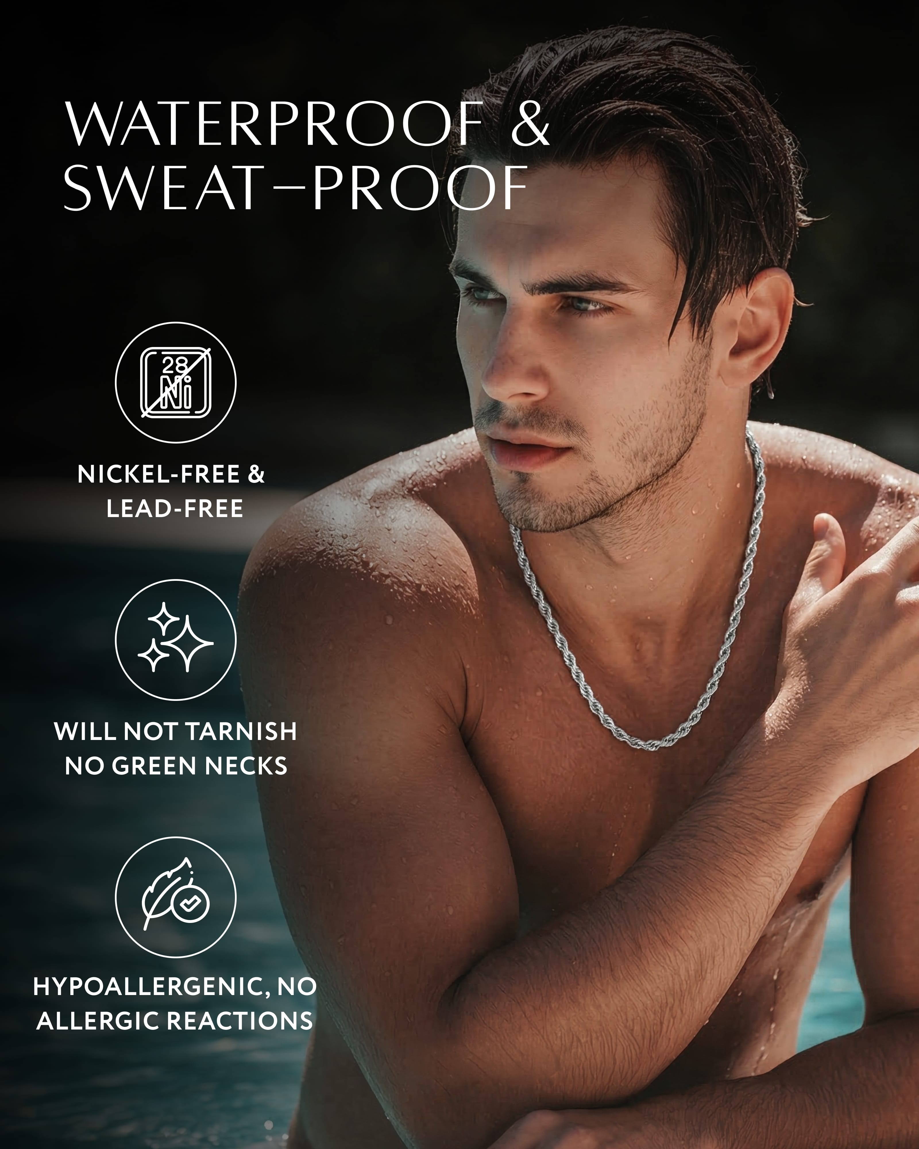 Silver Rope Chain (4mm)