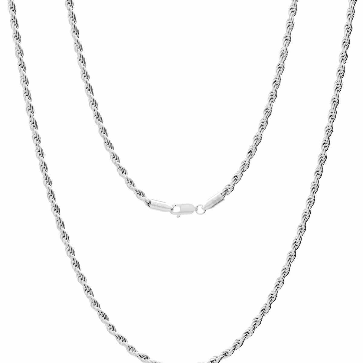 Silver Rope Chain for Men – 3mm RTZN Necklace