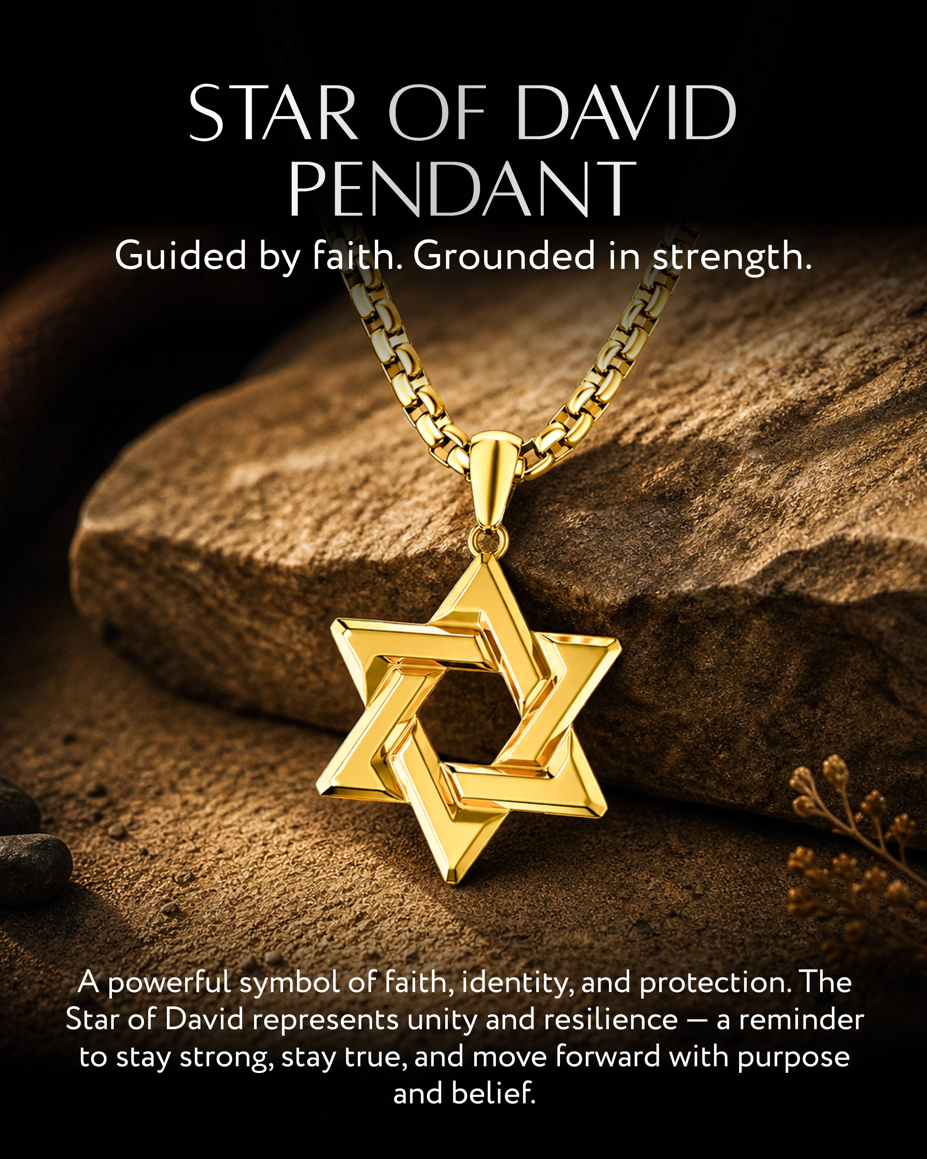 Star of David Pendant (Gold)
