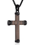 Ebony Wood Cross Pendant (Black) RTZN