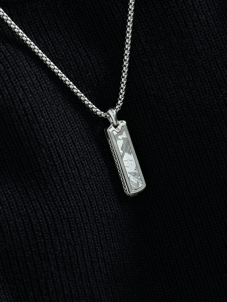 Meteorite Column Pendant Necklace